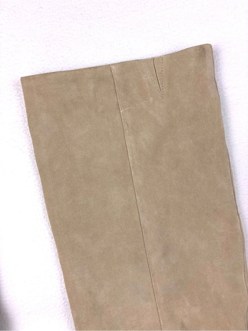 Steve Madden Bellamie Size 10M Tan Suede Knee High Stiletto Tall Slouch Boot
